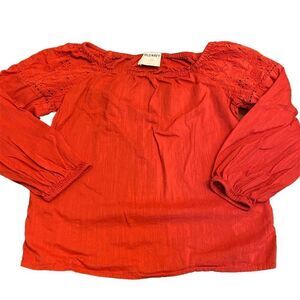 Old Navy | Red Bohemian Blouse, Size 8